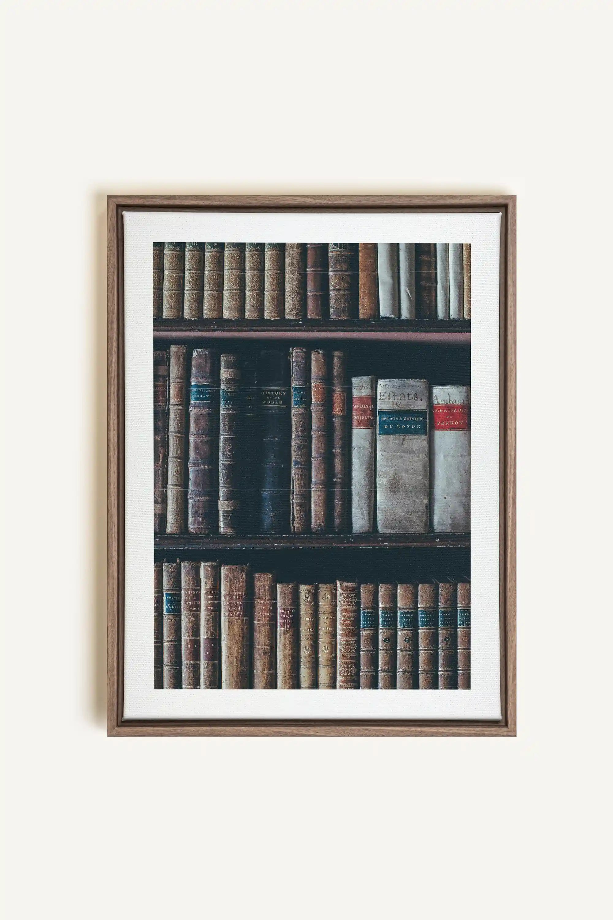 SAVOIR OCCULTE, Artwork on stretched canvas, framed in Brown Oak