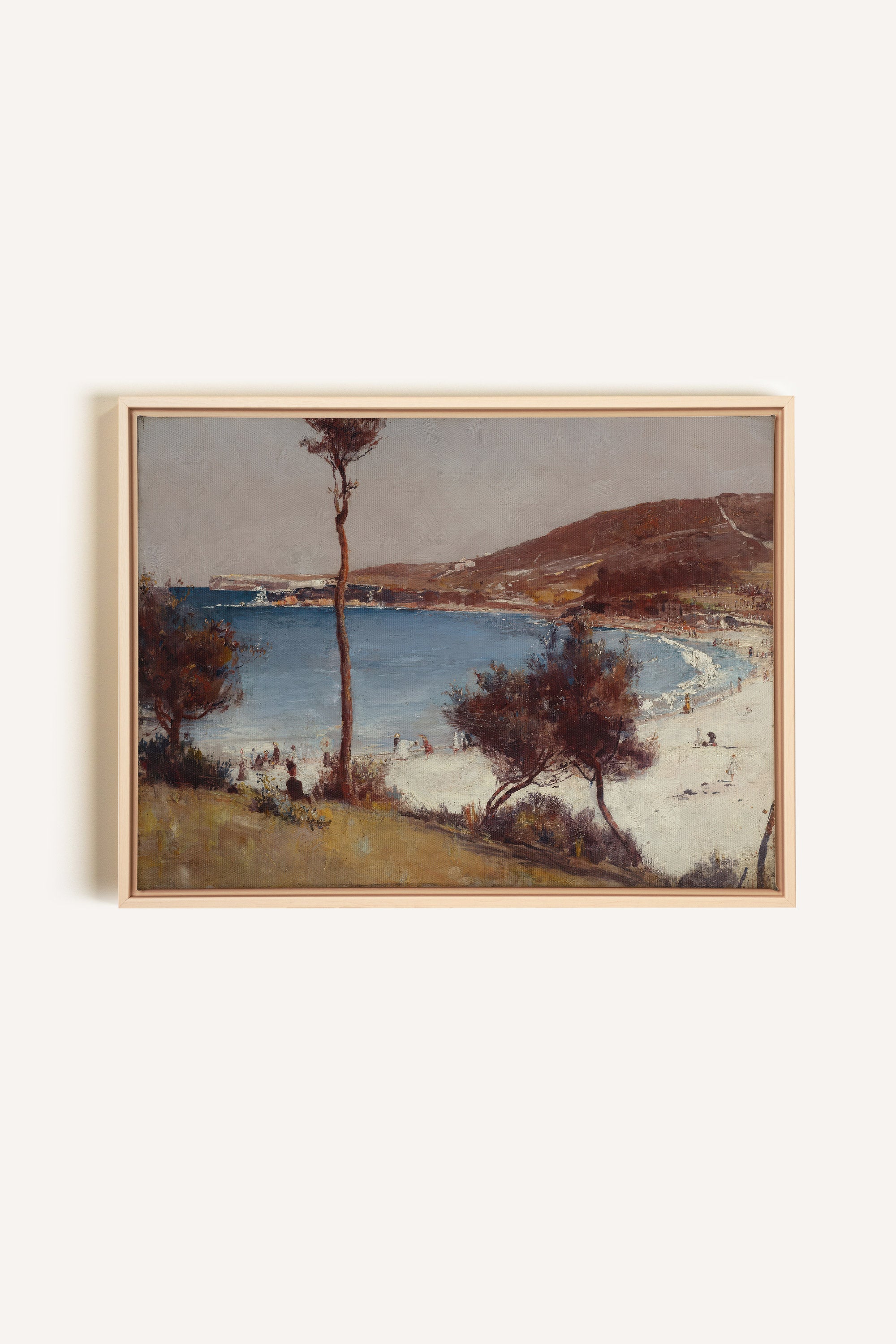 SEAFOAM MEMORIES, Oeuvre sur toile étirée, encadré Naturel Clair