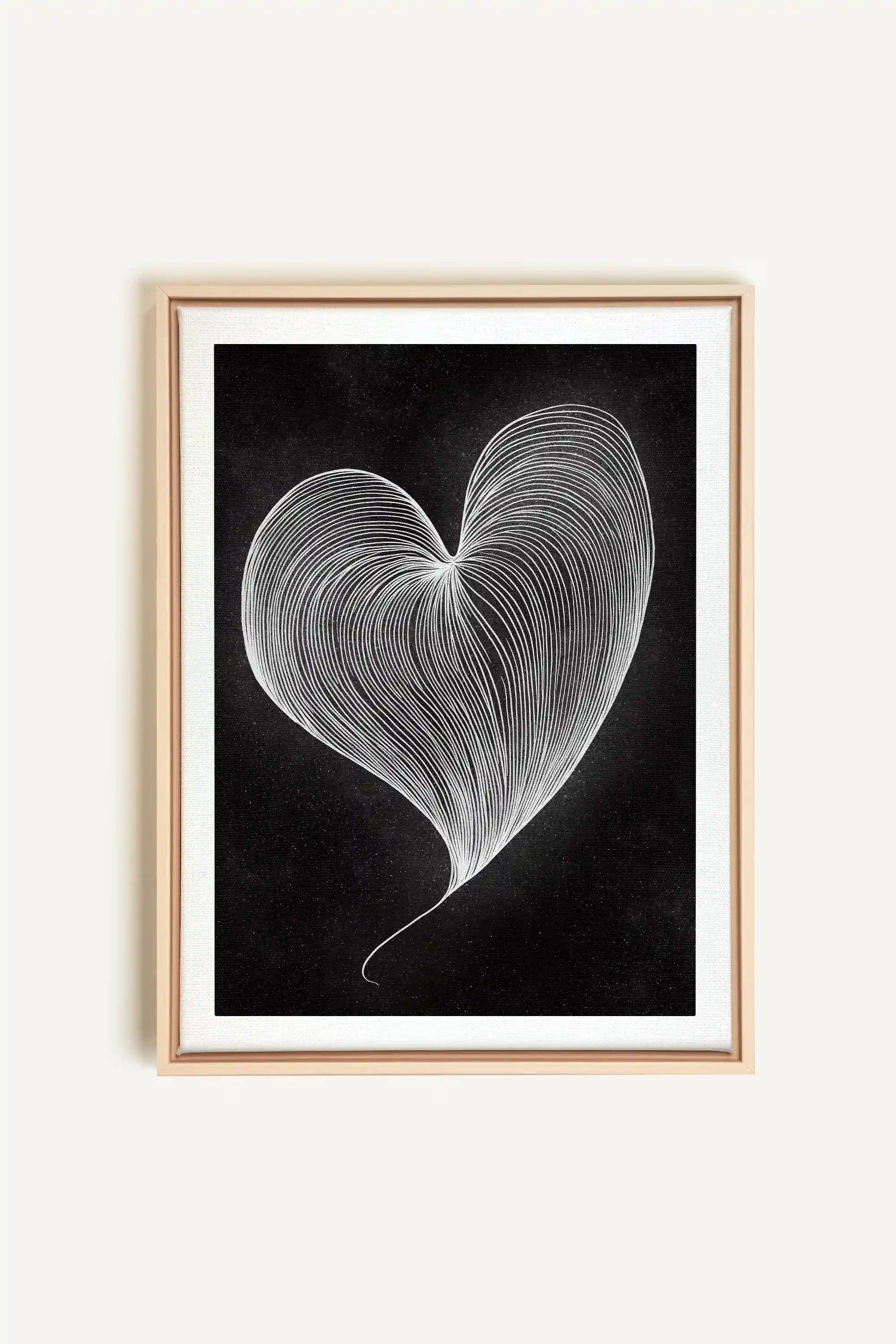 SILENT PULSE, Artwork on stretched canvas, framed Natural Light