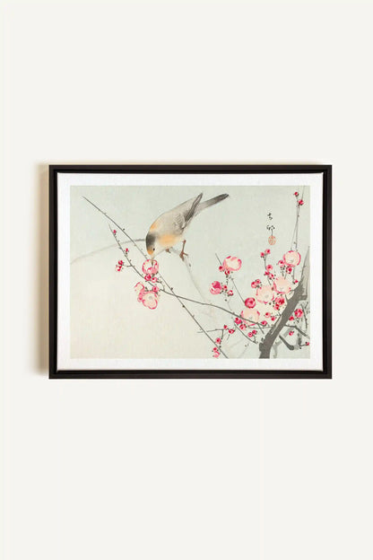 SONGBIRD, Artwork on stretched canvas, framed in black