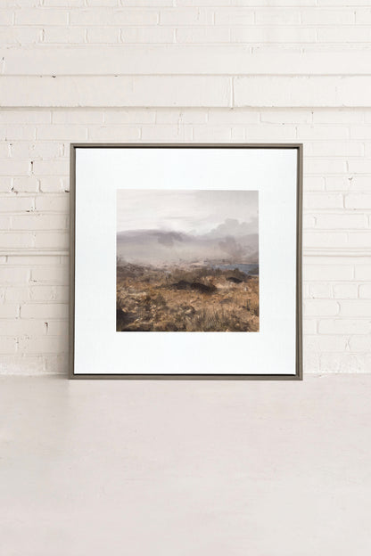 THE EMERALD WILDS, Oeuvre sur toile étirée, encadré Brun Chêne