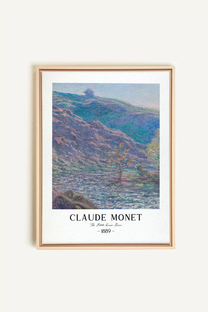 THE PETITE CREUSE RIVER, Oeuvre sur toile étirée, encadré Naturel Clair
