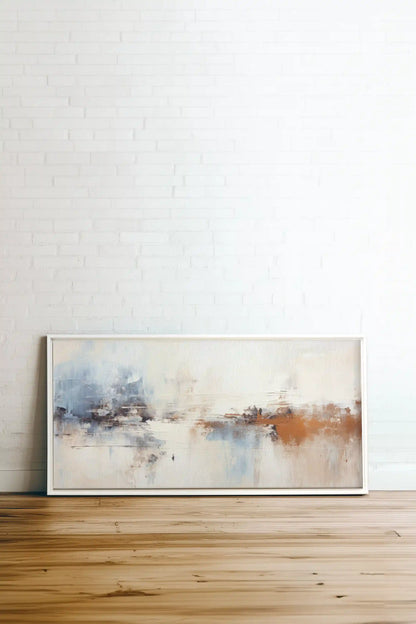 TIMELESS ART, Artwork on stretched canvas, framed in white