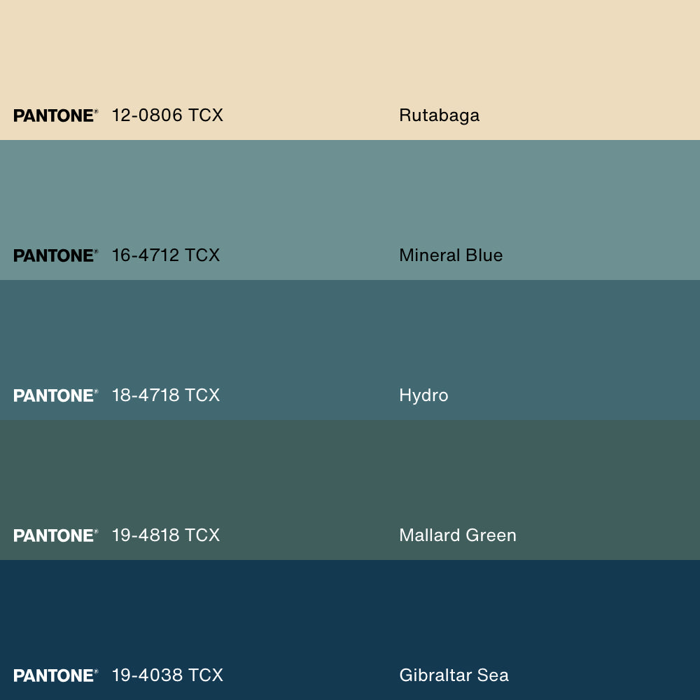 TWILIGHT BLUE SET, 2 Oeuvres sur toile étirée, encadré Naturel Clair