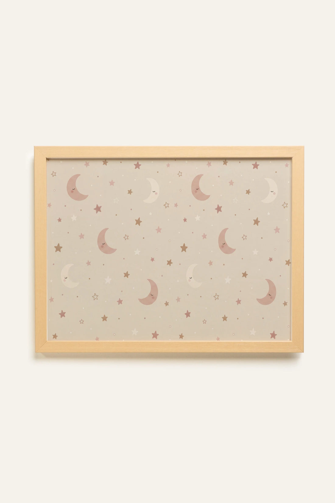 TINY STARS, Oeuvre sur toile rigide, encadré Naturel Clair