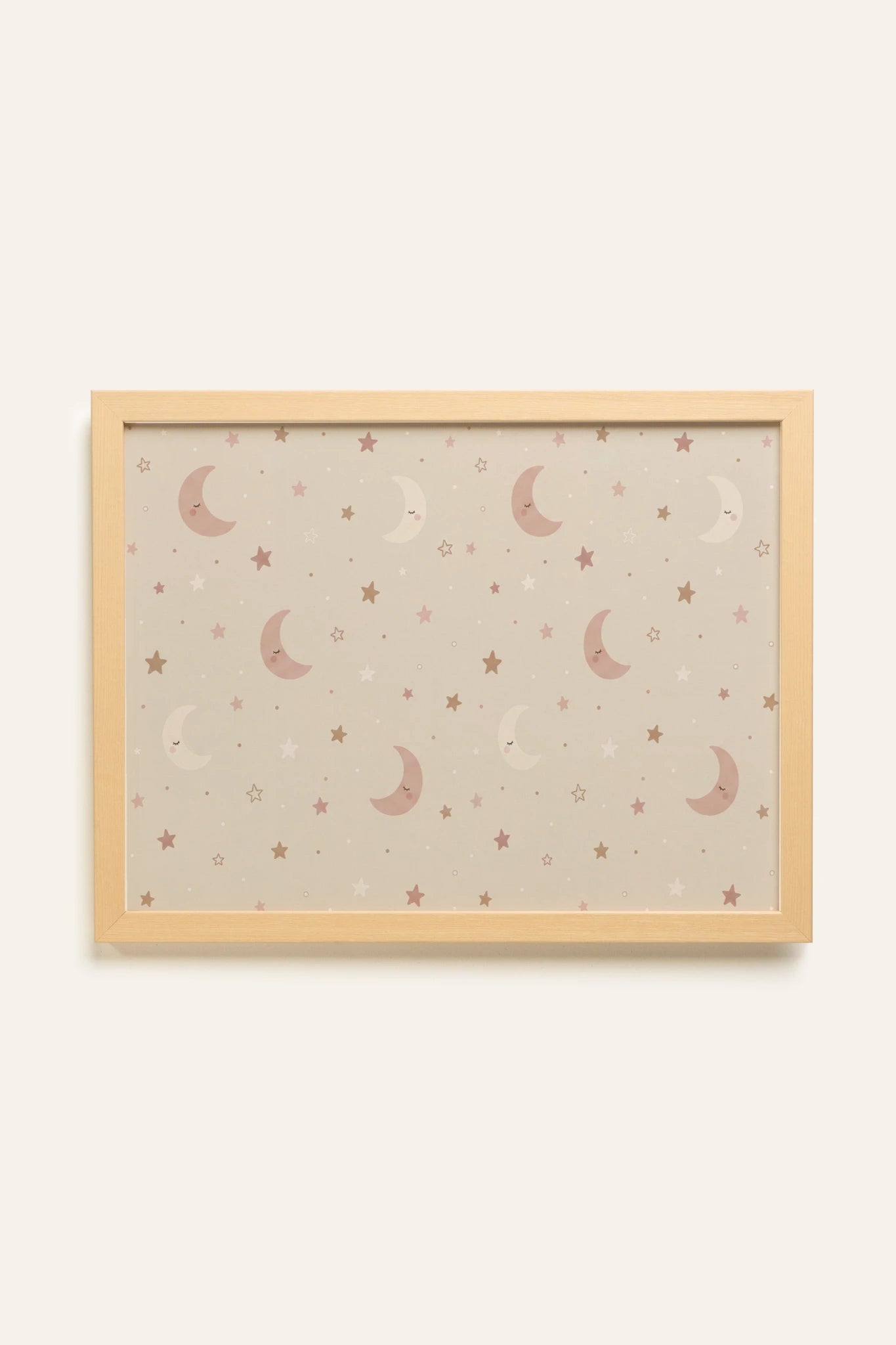 TINY STARS, Oeuvre sur toile rigide, encadré Naturel Clair