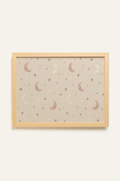 TINY STARS, Oeuvre sur toile rigide, encadré Naturel Clair