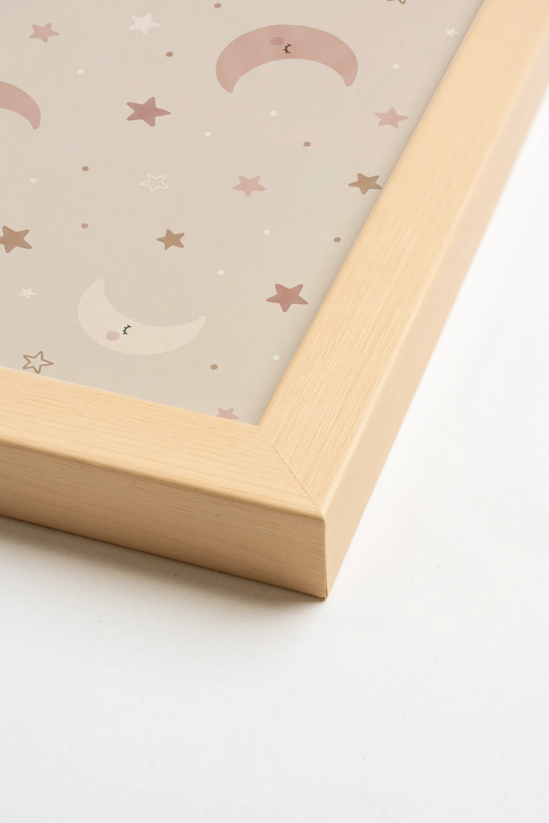 TINY STARS, Oeuvre sur toile rigide, encadré Naturel Clair