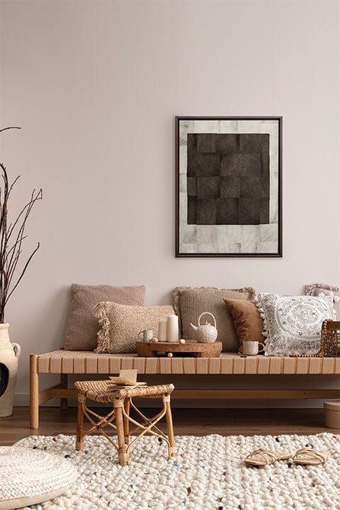 OLEKA CANVAS - GENESIS, Oeuvre sur toile étirée, encadré Brun Noyer