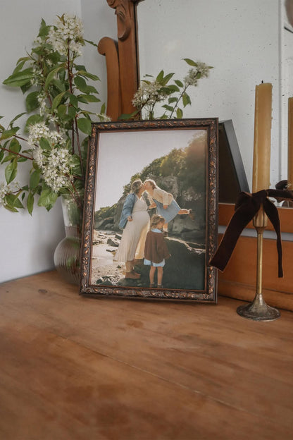 Toile vintage encadrée personnalisée