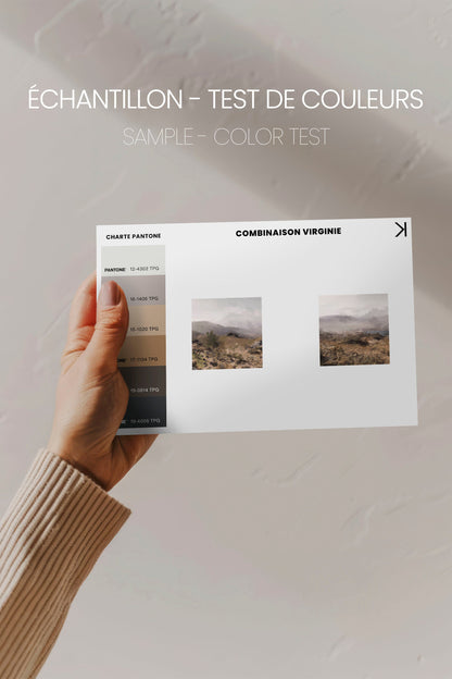 OLEKA CANVAS - COMBINAISON VIRGINIE, 2 Oeuvres sur toile étirée, encadré Blanc