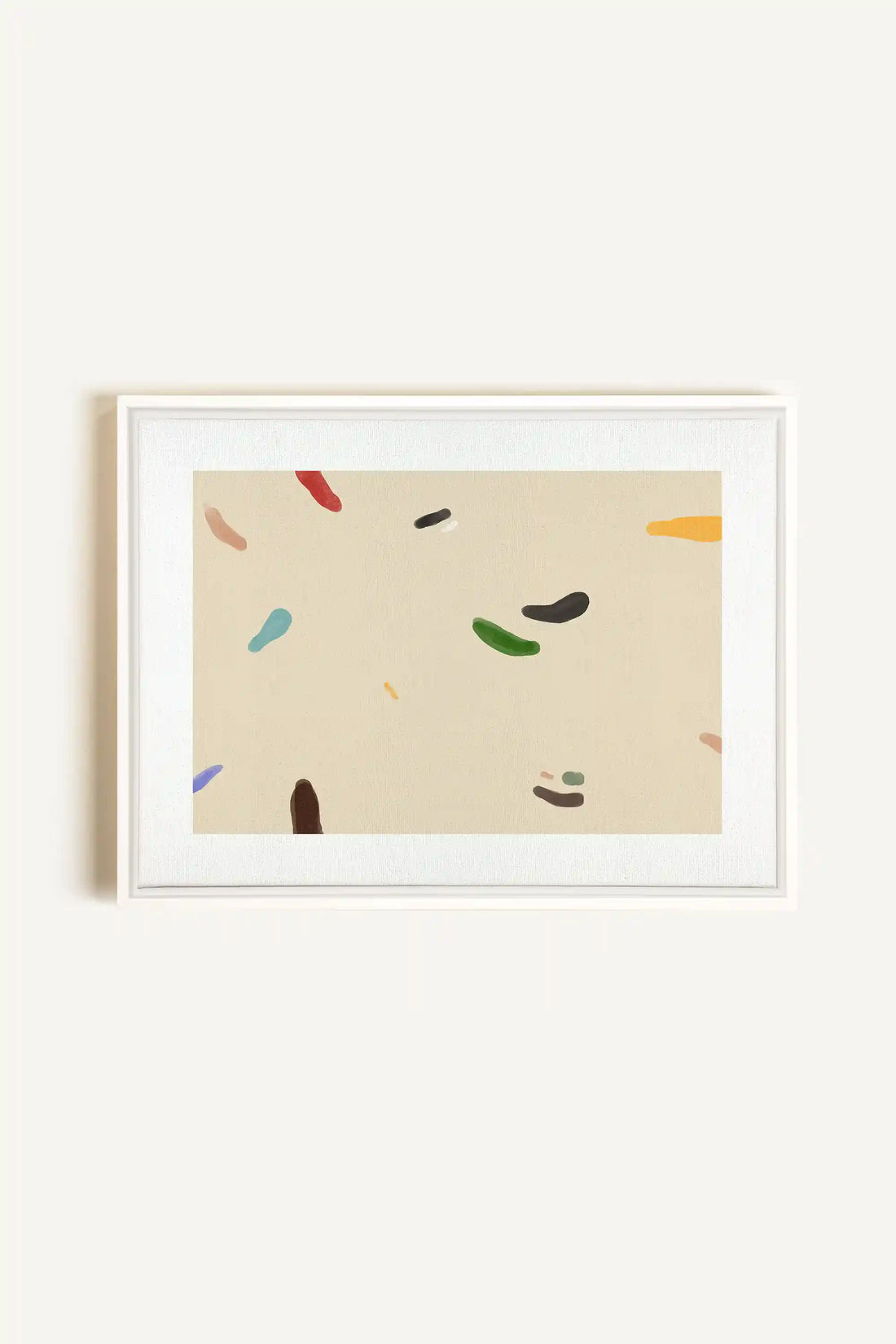 WATERCOLOR DRIFT, Oeuvre sur toile étirée, encadré Blanc