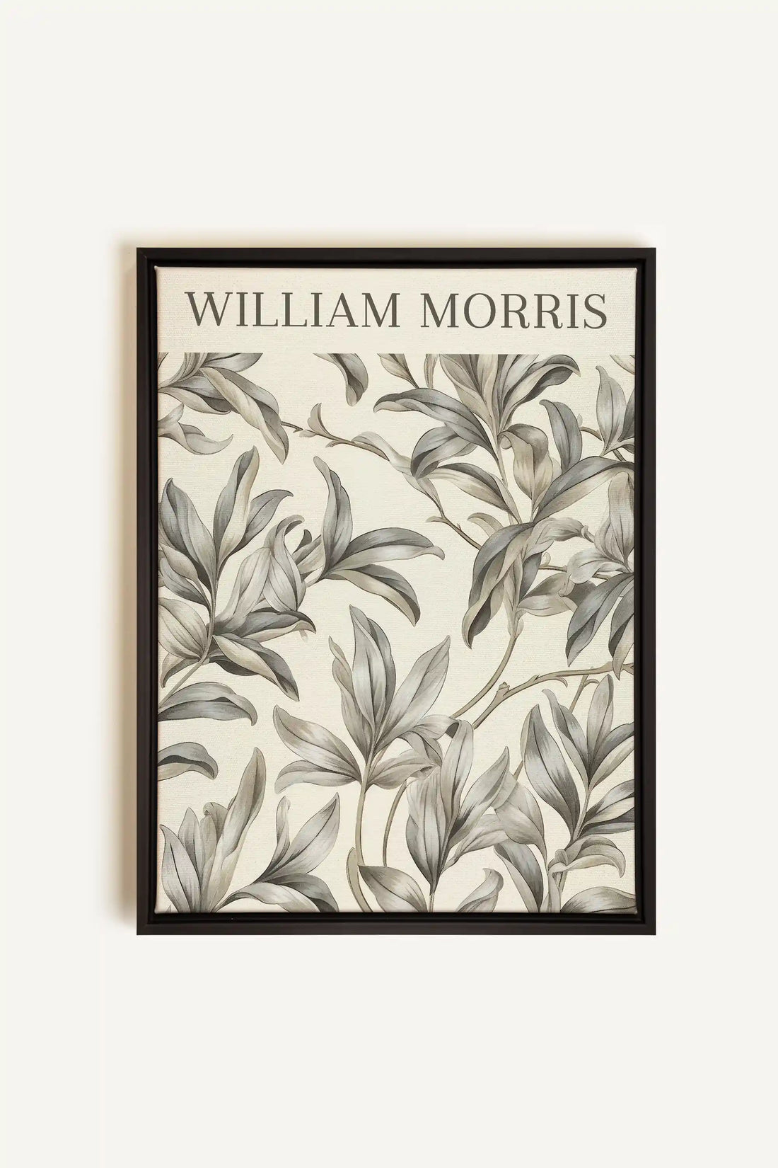 WILLIAM MORRIS, Artwork on stretched canvas, framed in black