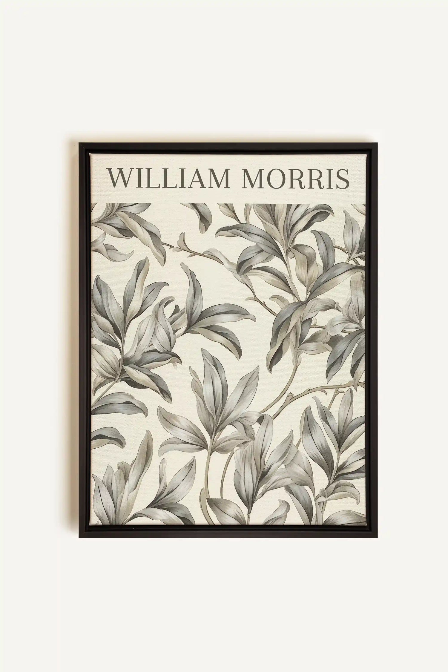WILLIAM MORRIS, Artwork on stretched canvas, framed in black