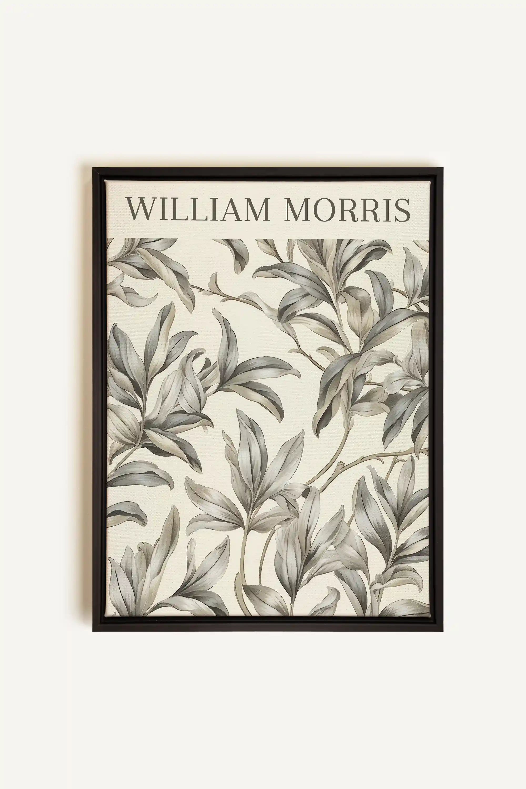 WILLIAM MORRIS, Artwork on stretched canvas, framed in black