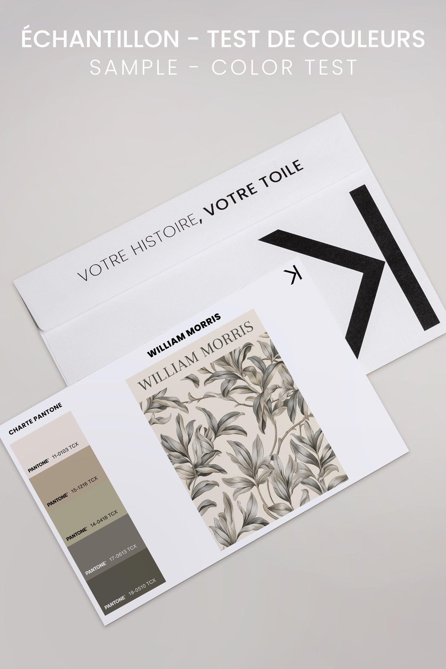 OLEKA CANVAS - WILLIAM MORRIS, Oeuvre sur toile étirée, encadré Naturel Clair