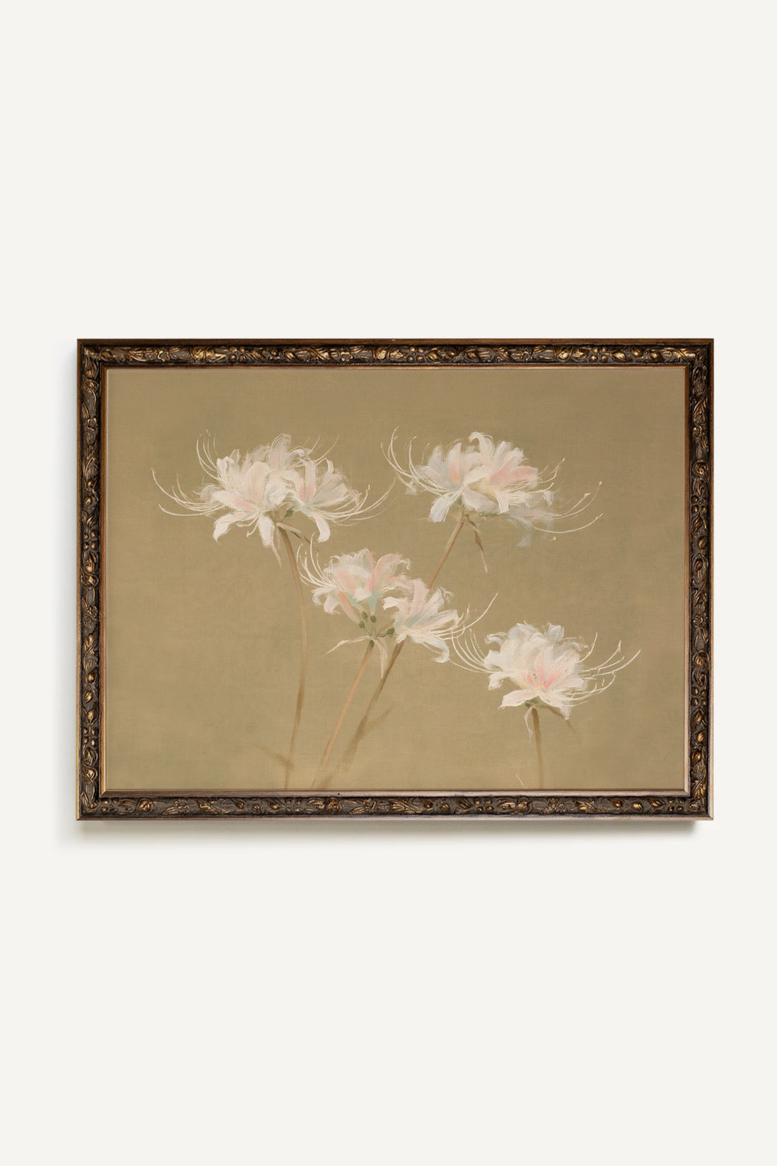Whispering Bloom, Oeuvre sur toile rigide, encadré Vintage Bronze