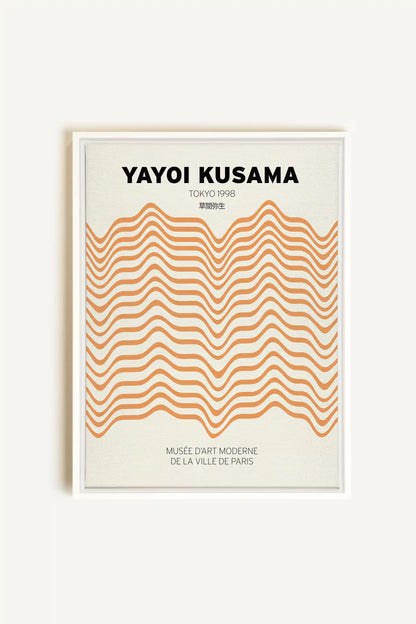 YAYOI II, Oeuvre sur toile étirée, encadré Blanc