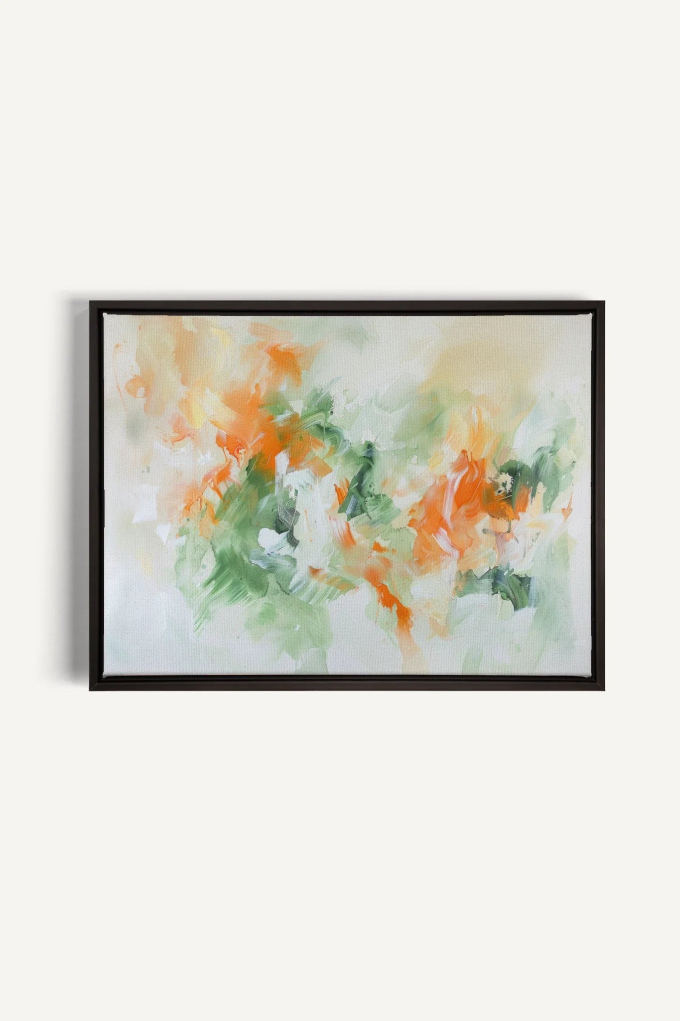 OLEKA CANVAS - ABSTRACT JUNGLE, Oeuvre sur toile étirée, encadré Noir