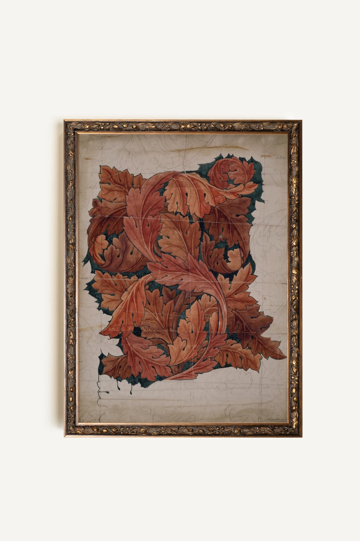 ACANTHUS, Oeuvre sur toile rigide, encadré Vintage Bronze