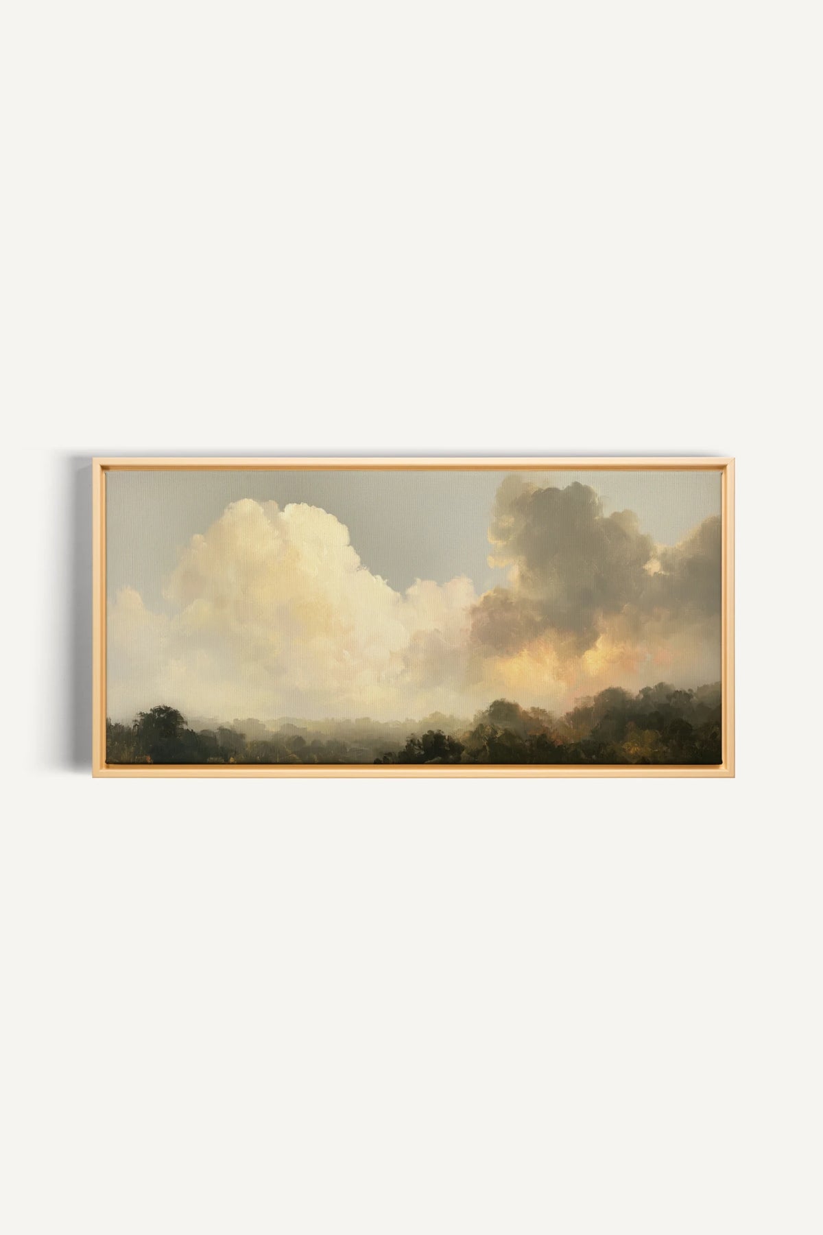 AFTER THE RAIN, Artwork on stretched canvas, Light Natural frame