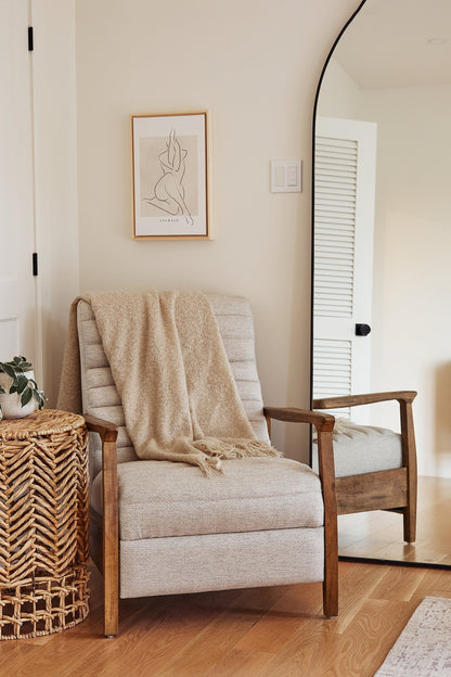 OLEKA CANVAS - ANCRAGE, Oeuvre sur toile étirée, encadré Naturel Clair