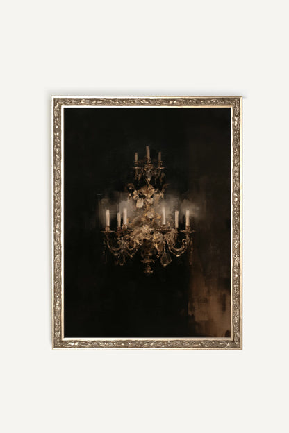 Antique Glow, Oeuvre sur toile rigide, encadré Vintage Argent