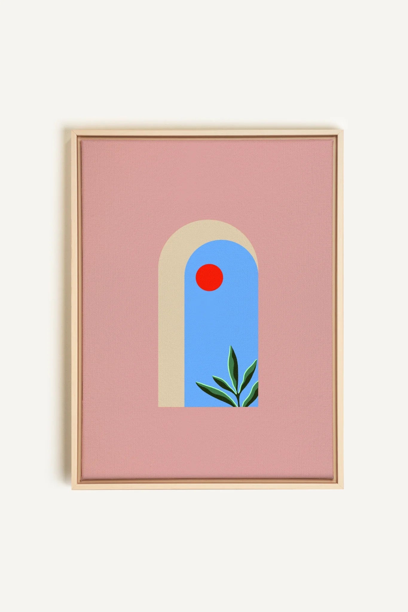 OLEKA CANVAS - ARCHE, Oeuvre sur toile étirée, encadré Naturel Clair