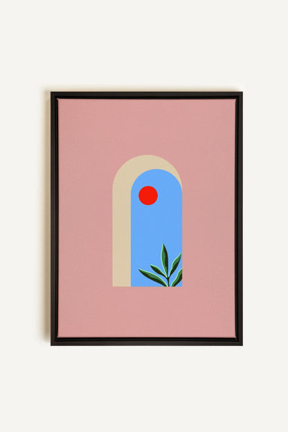 OLEKA CANVAS - ARCHE, Oeuvre sur toile étirée, encadré Noir