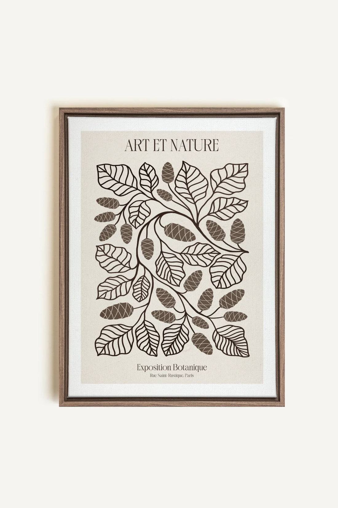 OLEKA CANVAS - ART ET NATURE, Oeuvre sur toile étirée, encadré Brun Chêne