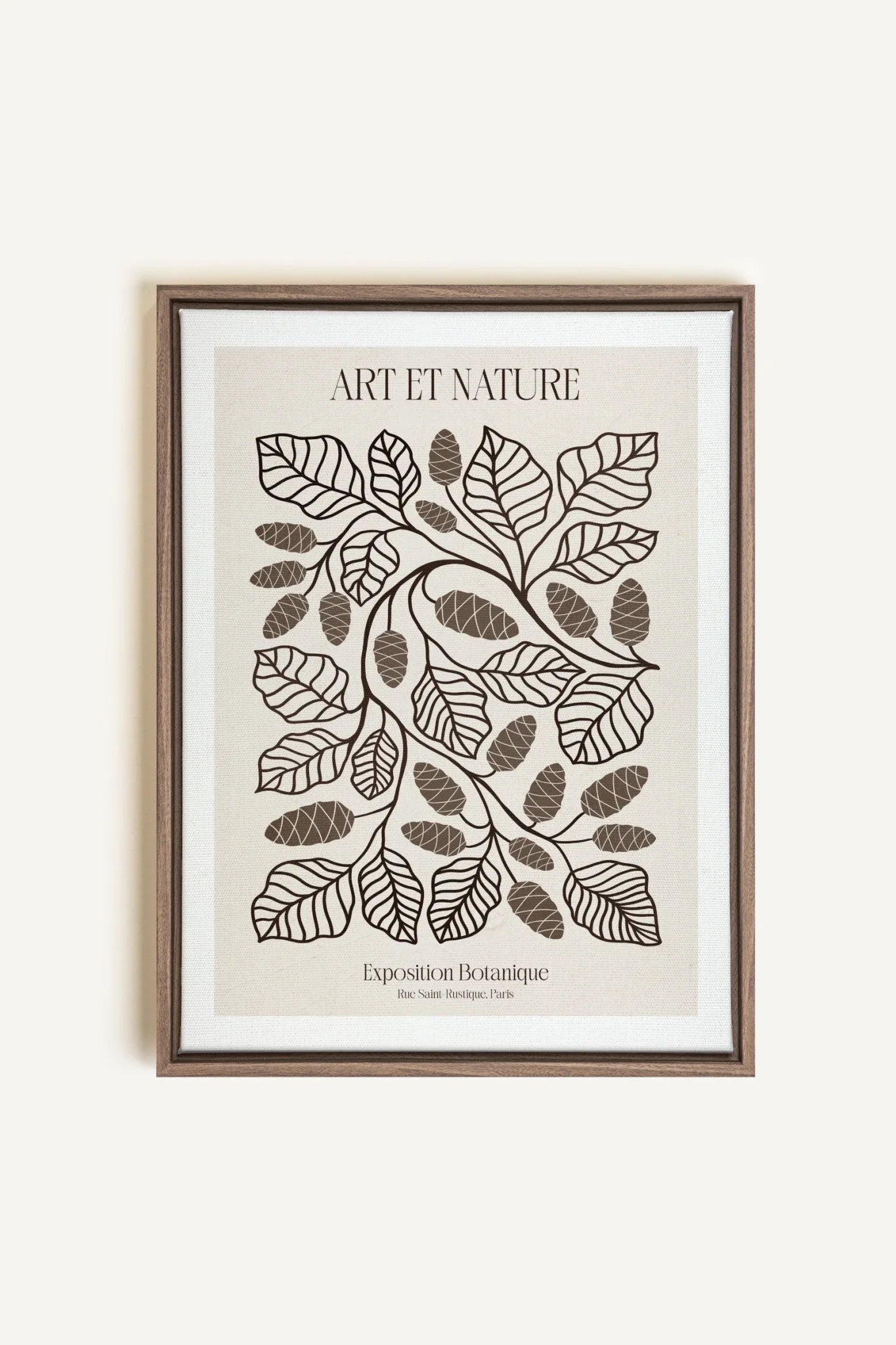 OLEKA CANVAS - ART ET NATURE, Oeuvre sur toile étirée, encadré Brun Chêne