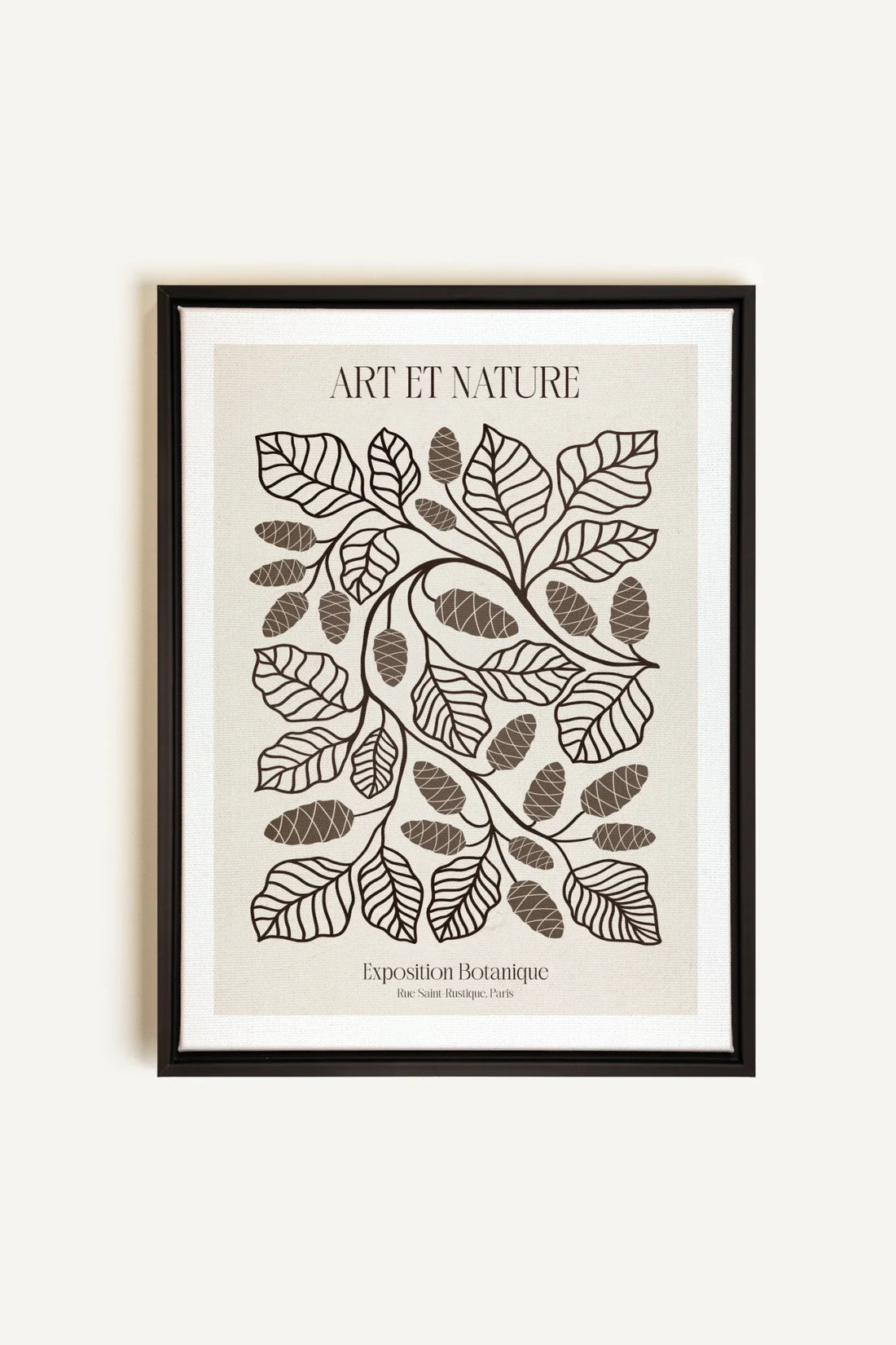 OLEKA CANVAS - ART ET NATURE, Oeuvre sur toile étirée, encadré Noir