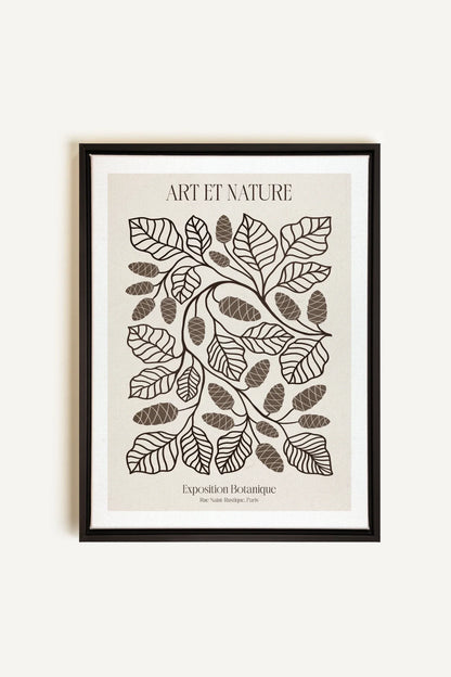 OLEKA CANVAS - ART ET NATURE, Oeuvre sur toile étirée, encadré Noir