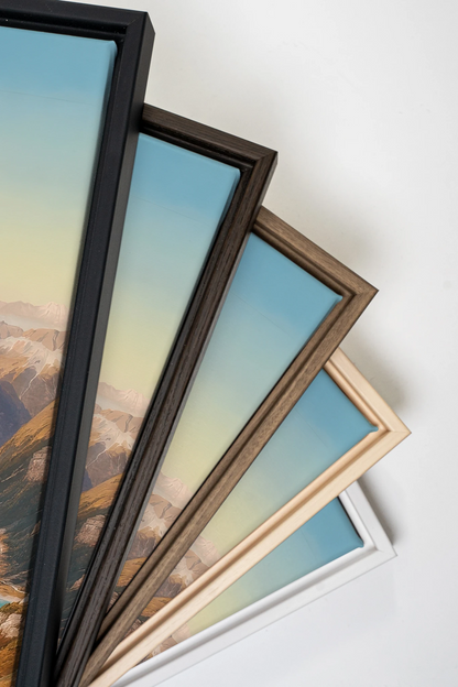 ATLAS GLOW, Oeuvre sur toile étirée, encadré Naturel Clair