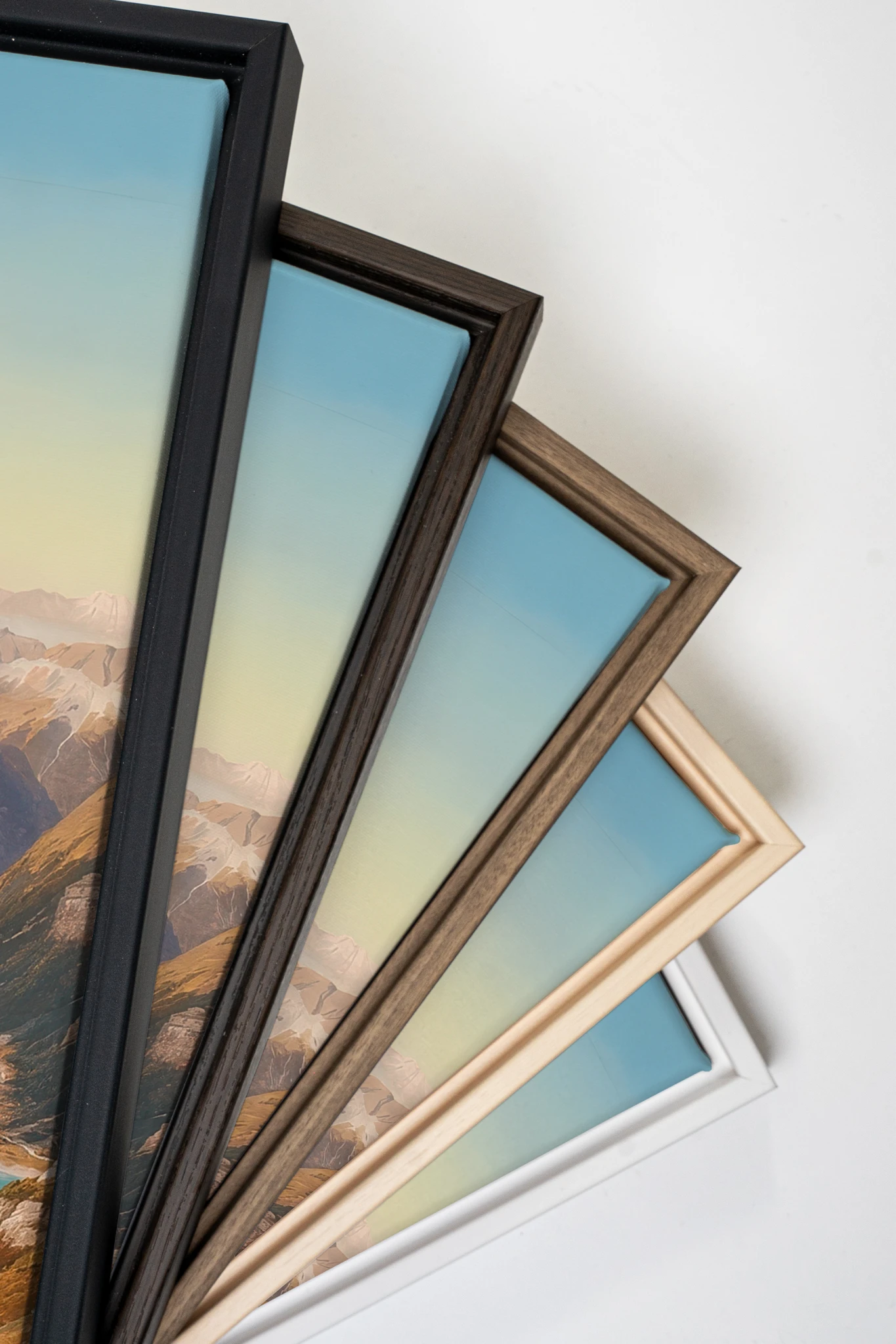 ATLAS GLOW, Oeuvre sur toile étirée, encadré Noir