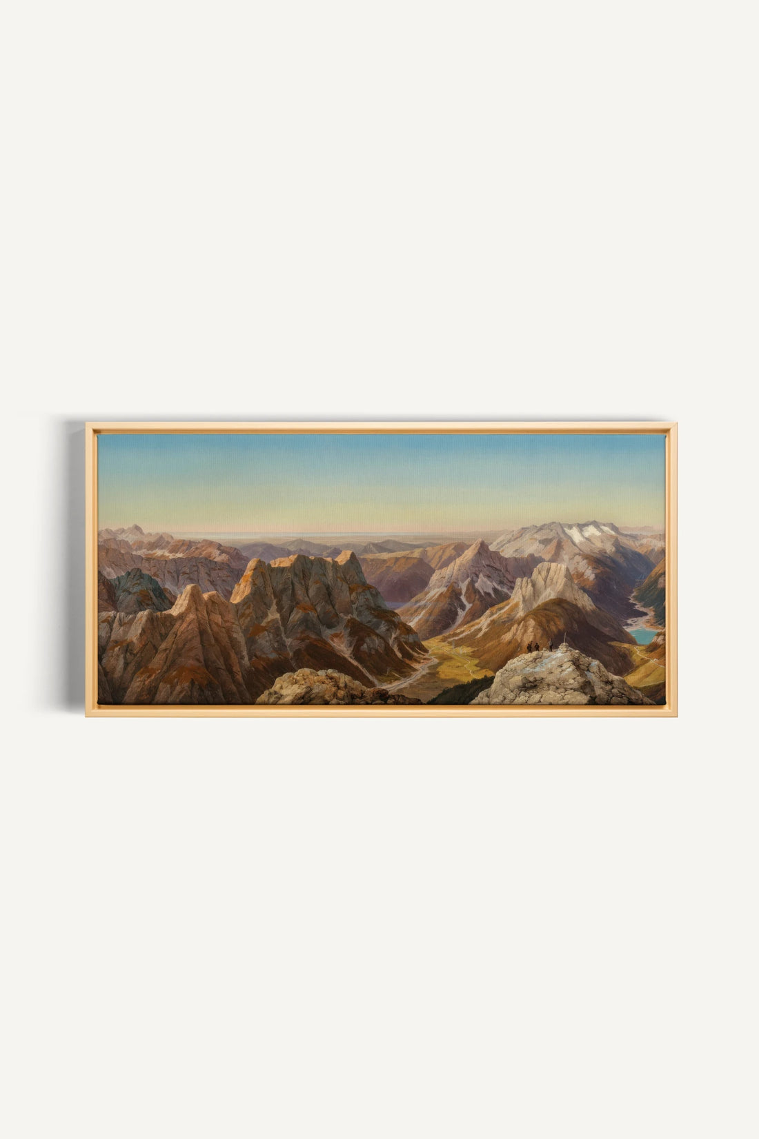 ATLAS GLOW, Oeuvre sur toile étirée, encadré Naturel Clair