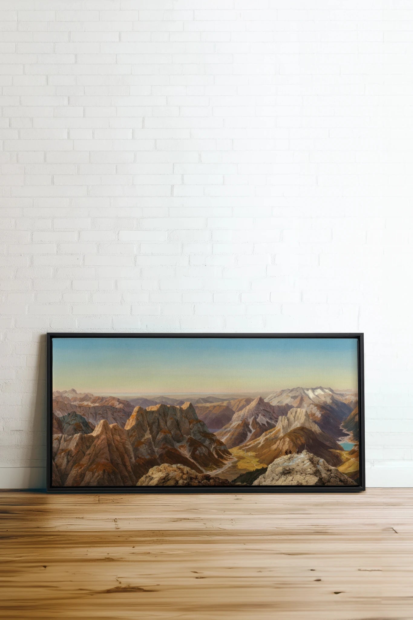 ATLAS GLOW, Oeuvre sur toile étirée, encadré Noir