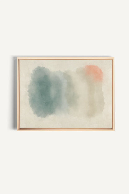 OLEKA CANVAS - AURORA SHADES, Oeuvre sur toile étirée, encadré Naturel Clair