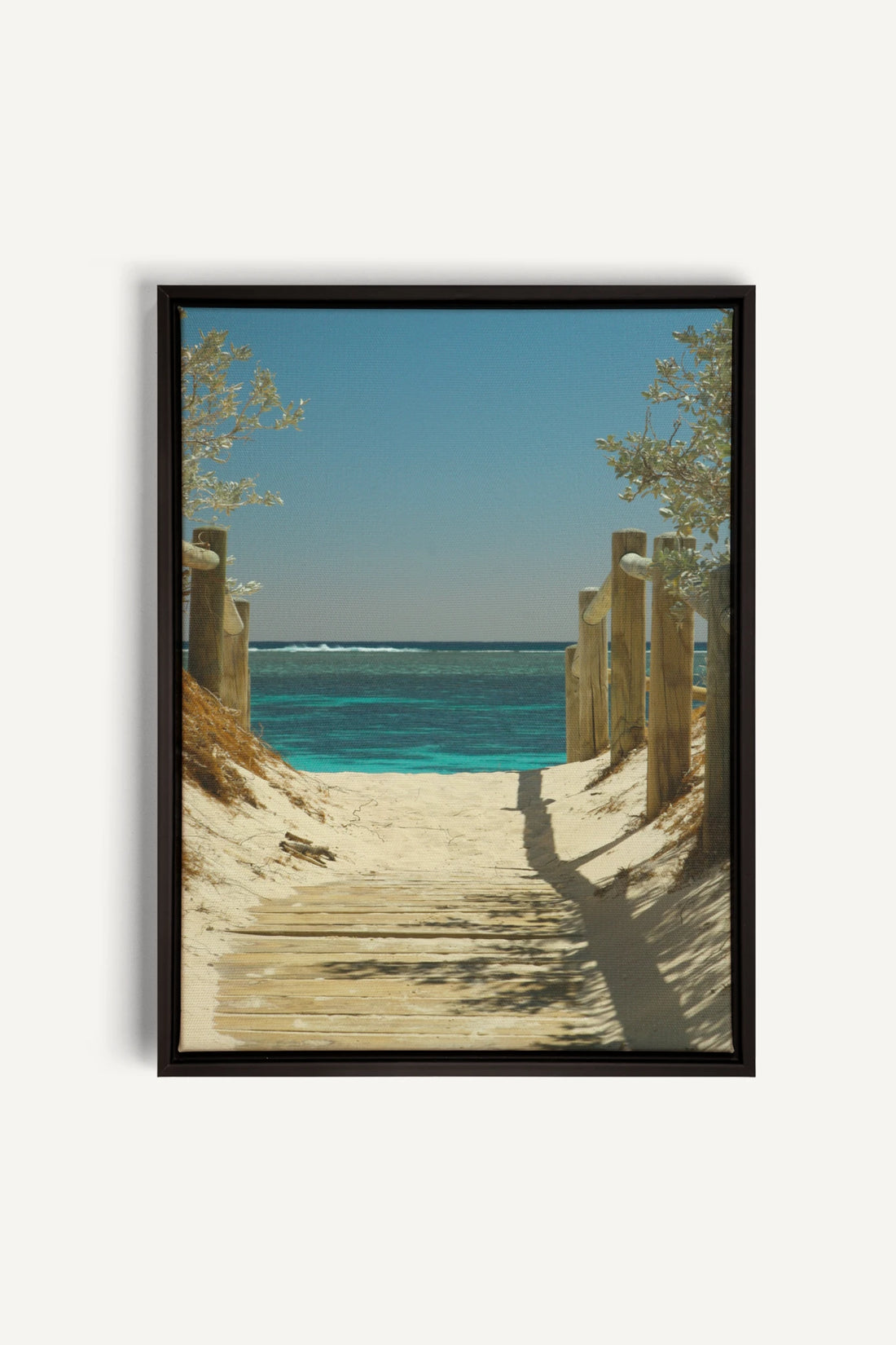 AZURE WALK, Oeuvre sur toile étirée, encadré Noir