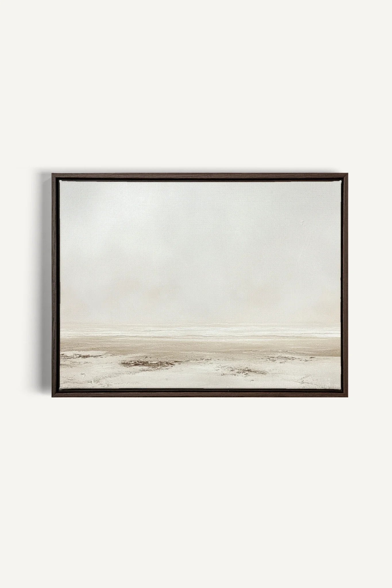 OLEKA CANVAS - BENEATH THE MIST, Oeuvre sur toile étirée, encadré Brun Noyer