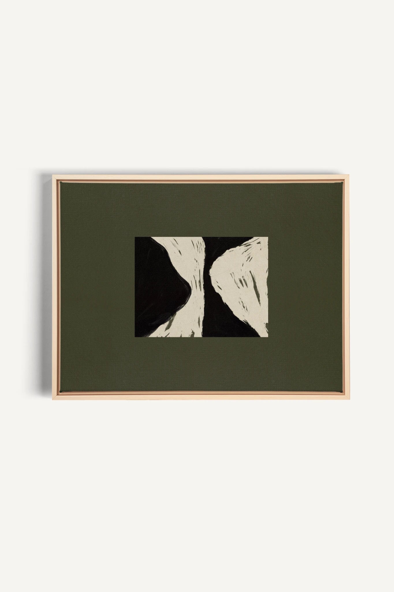 BLACK RIVER, Work on stretched canvas, framed Naturel Clair