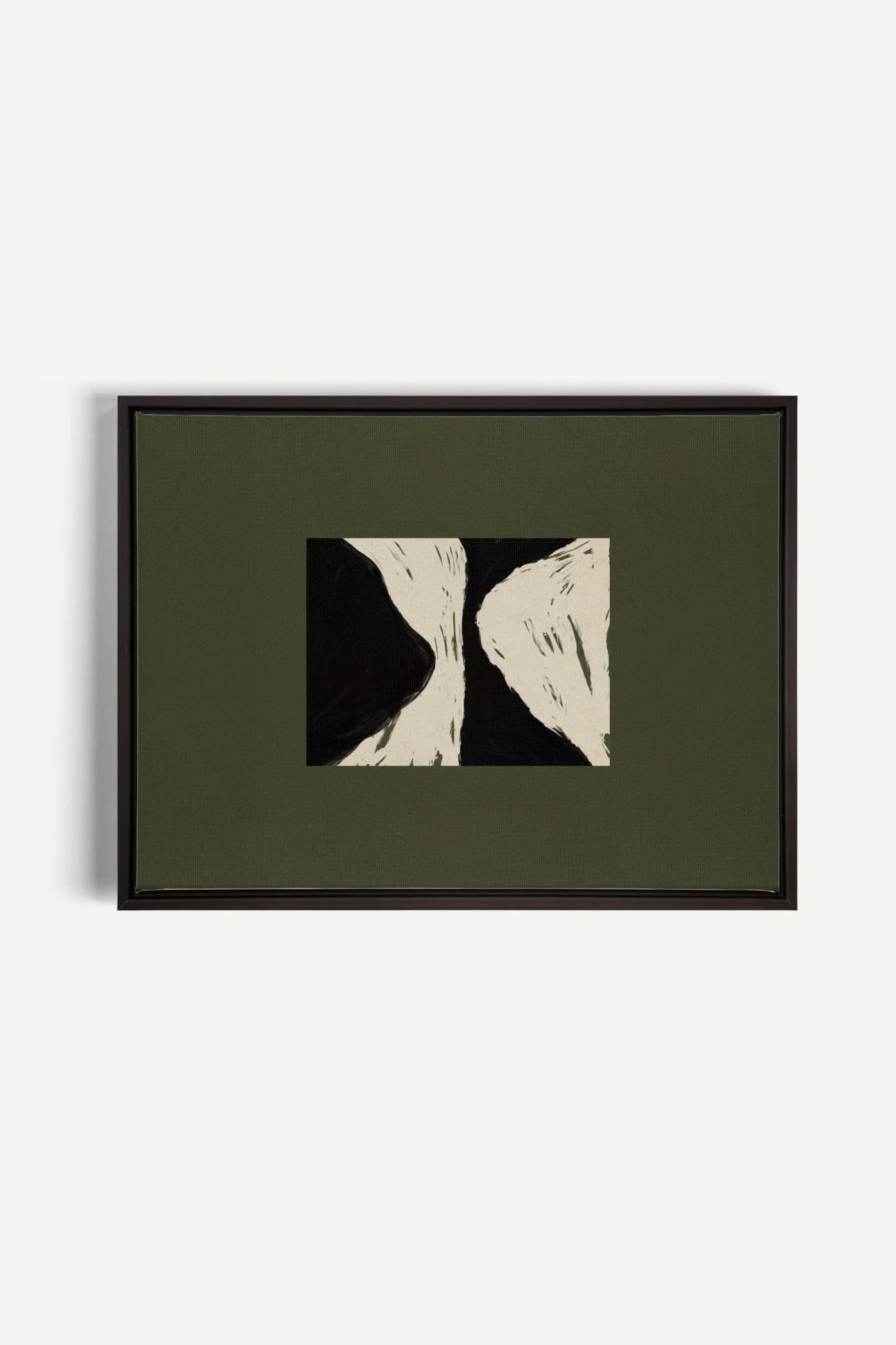 BLACK RIVER, Oeuvre sur toile étirée, encadré Noir