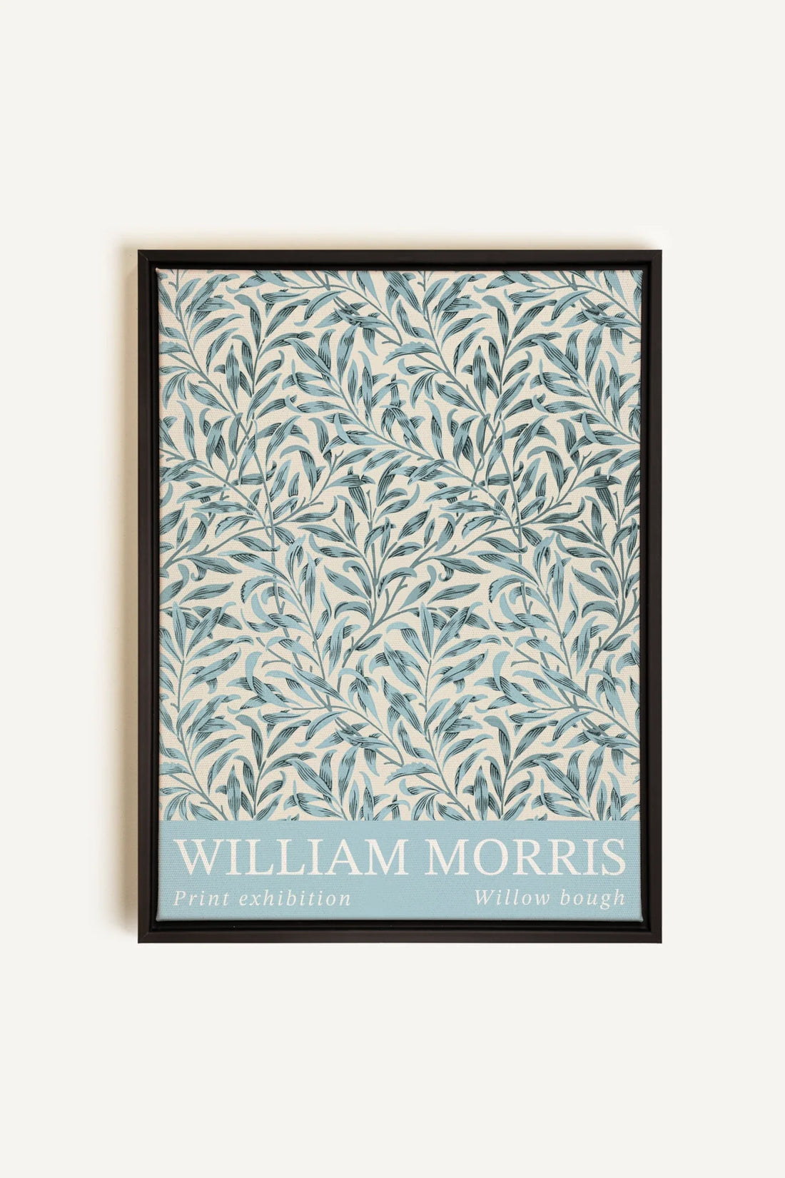 OLEKA CANVAS - BLEU MORRIS, Oeuvre sur toile étirée, encadré Noir