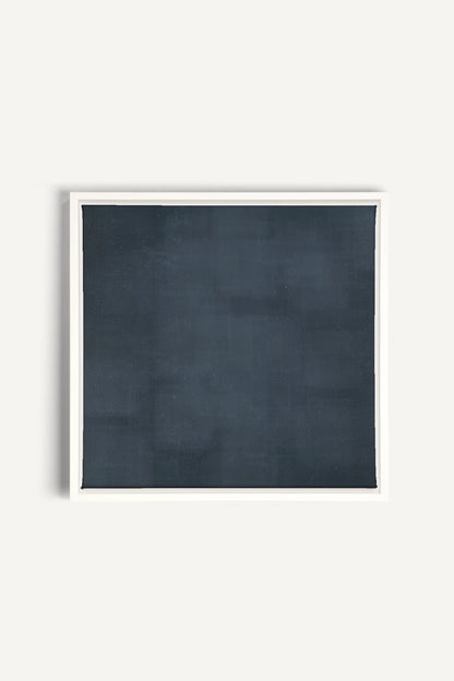OLEKA CANVAS - BLUE DUSK, Oeuvre sur toile étirée, encadré Blanc