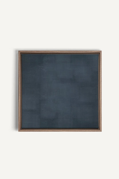 OLEKA CANVAS - BLUE DUSK, Oeuvre sur toile étirée, encadré Brun Chêne