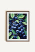 OLEKA CANVAS - BLUEBERRY BLISS, Oeuvre sur toile étirée, encadré Brun Chêne