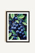 OLEKA CANVAS - BLUEBERRY BLISS, Oeuvre sur toile étirée, encadré Noir