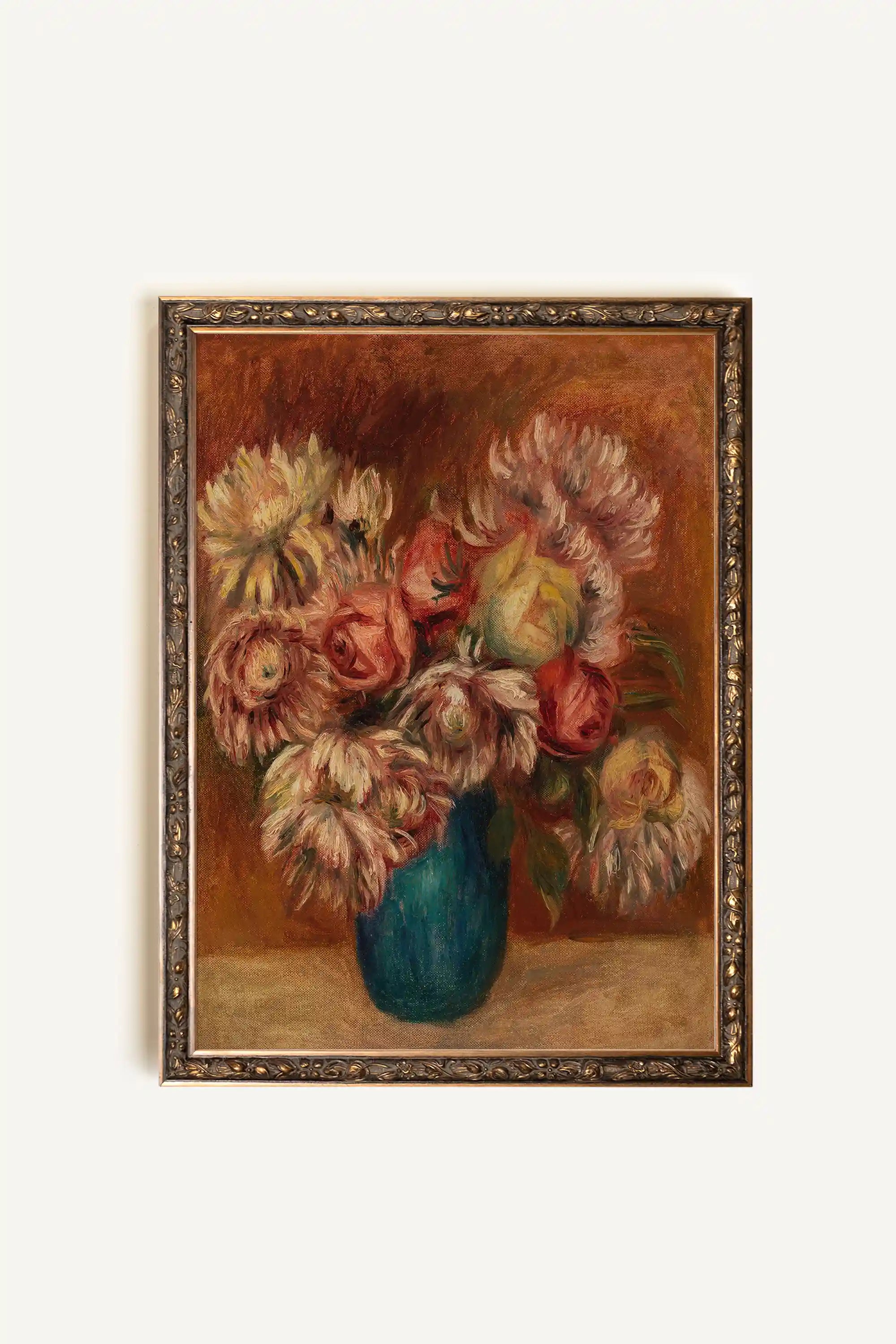 BOUQUET DE LUMIÈRE, Artwork on rigid canvas, framed in Vintage Bronze