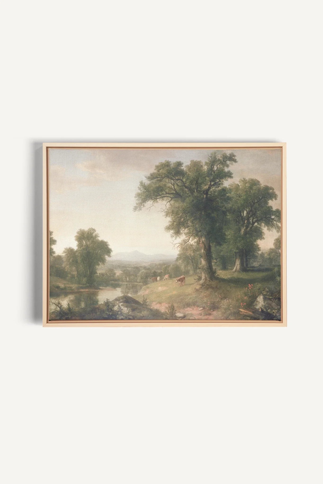 OLEKA CANVAS - BREATHER, Oeuvre sur toile étirée, encadré Naturel Clair