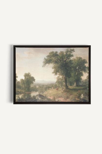 OLEKA CANVAS - BREATHER, Oeuvre sur toile étirée, encadré Noir